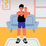 Standing Flabby Stomach Workout